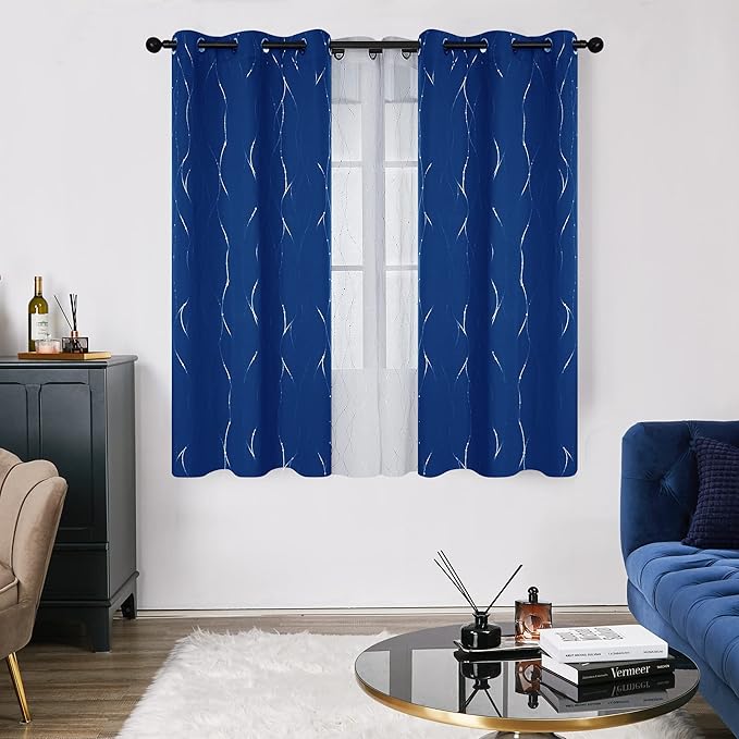 Deconovo Blackout Curtains, 38 x 36 Inch Drapes - Image 2