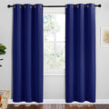 NICETOWN Navy Blue Blackout Curtains 78 inches Length by NICETOWN