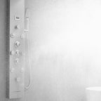6 IN 1 Shower Panel Tower System Stainless Steel Wall Mounted