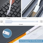 Crevice Cleaning Brushes Tool for Tiny Small Spaces, 60Pcs, White