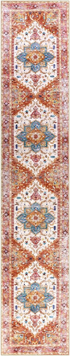 Yamaziot Washable Runner Rug, 2x10 Non-Slip Boho Vintage Hallway Rug Runner - Image 3