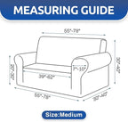 KEKUOU Stretch Loveseat Sofa Cover Slipcover, Couch Covers - Image 4