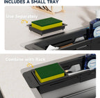 NiHome Extendable Kitchen Sink Caddy, Small Brush Sponge Storage Holder