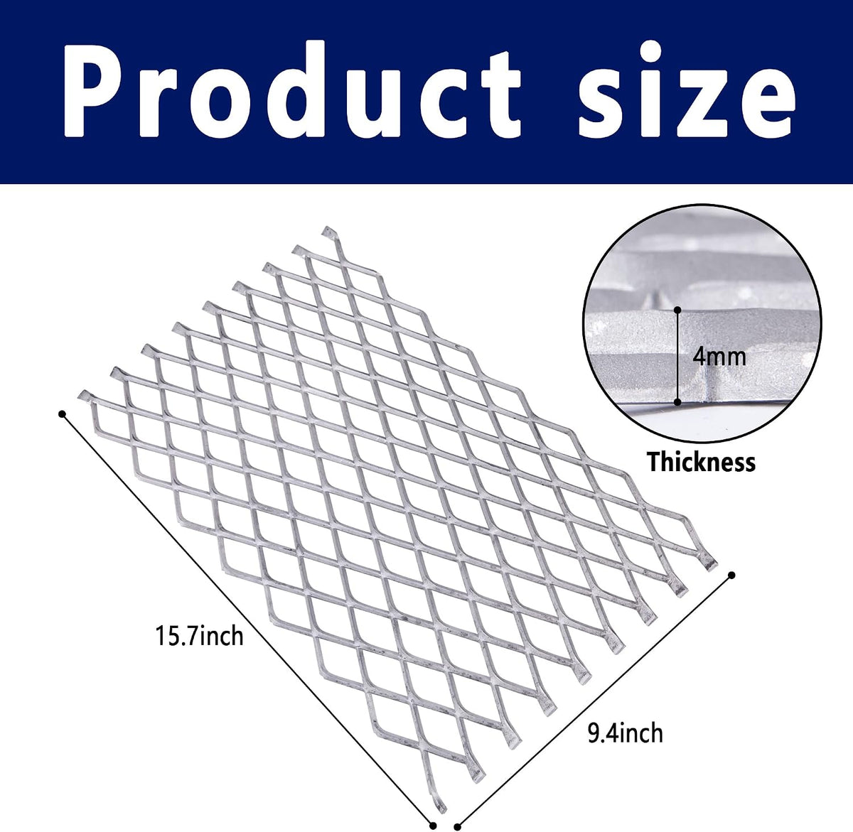 Fireplace Grate Ember Retainer, 16 x 10 Inch Steel Ember Retainer Mesh