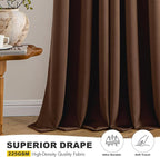 MIULEE Blackout Curtains for Bedroom Living Room 72 Inches Long 2 Panels - Image 5