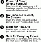 Quick Shine Multi Surface Floor Cleaner 64oz, Ready to Use-Streak Free-No Rinse, Use on Hardwood, Laminate, Luxury Vinyl Plank & Stone, Use in Spray Mops & Vac Mops, Safer Choice Cleaner
