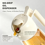 Pure Future 2-in-1 Olive Oil Sprayer for Cooking, Dispenser Bottle (White)