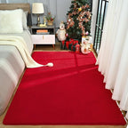 Amearea Large Modern Area Rugs for Bedroom Living Room, 6x9 Feet Red Thickened - Image 2