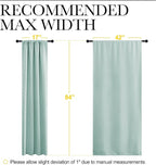 NICETOWN Blackout Curtains for Living Curtains, Aqua Blue, 2 Panels, 42 by 84 - Image 5