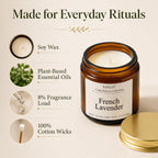 YINUO LIGHT 12 Scented Candles Gift Set, Soy Wax, Amber Glass, 3.5 oz