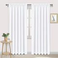 DWCN White Curtains for Living Room Thermal Insulated, 50% Light Blocking by DWCN