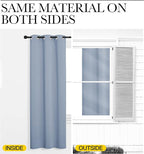NICETOWN Vintage Blue Blackout Curtains 120 inches Length - Image 5