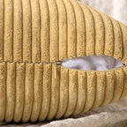 MIULEE Khaki Decorative Euro Sham Pillow Covers 24x24 Inch - Image 3