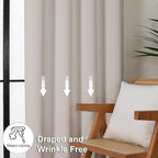 Simplebrand Natural Blackout Curtains - Image 7