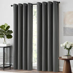 Yakamok Room Darkening Grommet Window Drapes Thermal Insulated Light Blocking - Image 2