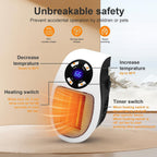 Smart Plug in Heater for Indoor Use,450W Wall Outlet Space Heater