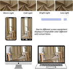 Simplebrand Ava Taupe Blackout Curtains - Image 9