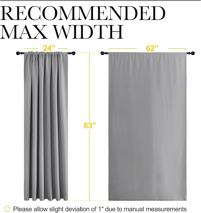 NICETOWN Short Curtains for Wide Window - Image 7
