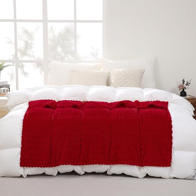 Red Throw Blanket 50"×70" inches Gifts - Image 3