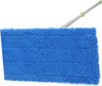 Beavorty 2Pcs Reusable Coral Fleece Mop Pads Durable Floor Mop Head Replacement for Home and Commercial Cleaning Machine Washable Cleaning Mop Cover for Hardwood and Tile Surfaces