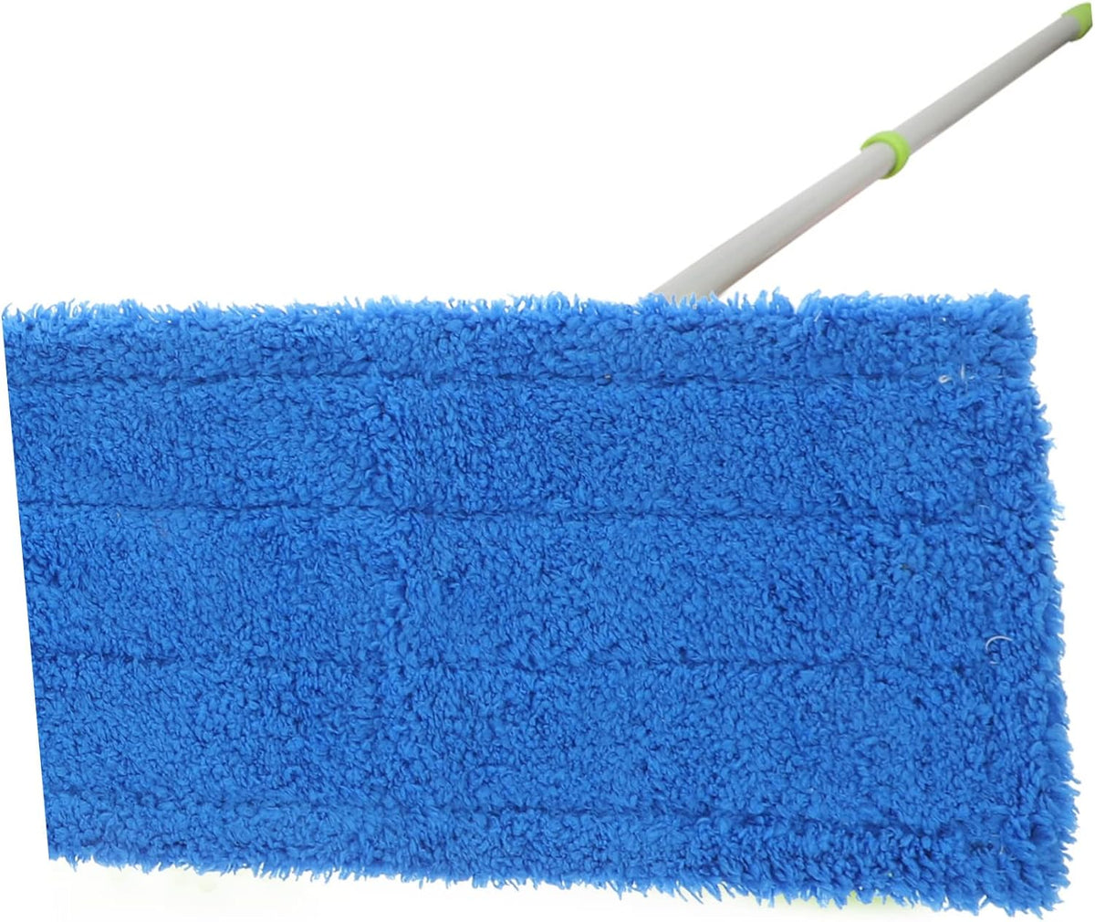 Beavorty 2Pcs Reusable Coral Fleece Mop Pads Durable Floor Mop Head Replacement for Home and Commercial Cleaning Machine Washable Cleaning Mop Cover for Hardwood and Tile Surfaces