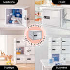 Lockabox One™ 10L Lockable Storage Box and Lock Box with Code (Opal White)
