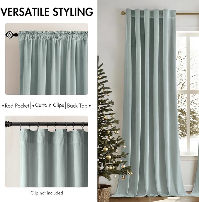 MIULEE Velvet Curtains 90 inches - Image 2
