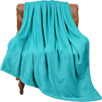 BEDELITE Fleece Blanket Teal Throw Blanket by BEDELITE