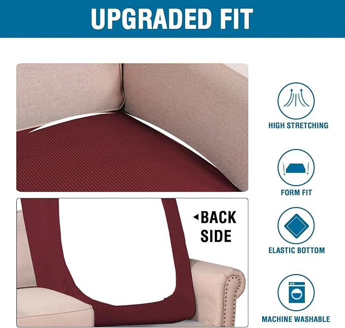 H.VERSAILTEX Super Stretch Individual Chaise Cover Sectional Couch Covers - Image 6