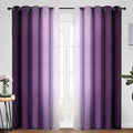 Yakamok Room Darkening Ombre Curtains 84 Inch Length, Light Blocking Grommet by Yakamok