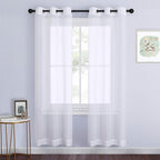 NICETOWN White Sheer Curtains 72 inches Long by NICETOWN