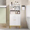 Hzuaneri Bathroom Storage Cabinet, Small Floor Cabinet with 2 Door