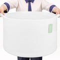 Large Cotton Rope Blanket Basket, 87L Laundry Hamper, White