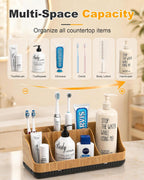 Bathroom Counter Organizer and Storage, Toothbrush Holder 7 Slots