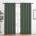 NICETOWN Room Darkening Draperies Window Curtain Panels, Dark Mallard, 2 Panels by NICETOWN