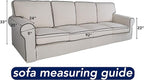 PureFit Super Stretch 4 Seater Sofa Slipcover – Spandex Non Slip Soft Couch - Image 6