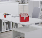 Acrimet Horizontal Triple File Folder Organizer Sorter, Letter Size, Red