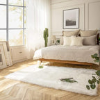 Ashler Faux Fur Rug, Fluffy Shaggy Area Rug Ultra Soft 4 x 6 Feet Rectangle Fur - Image 9