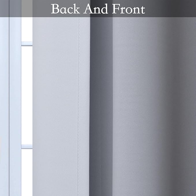 SimpleHome Ombre Room Darkening Curtains 84 inches Length - Image 4