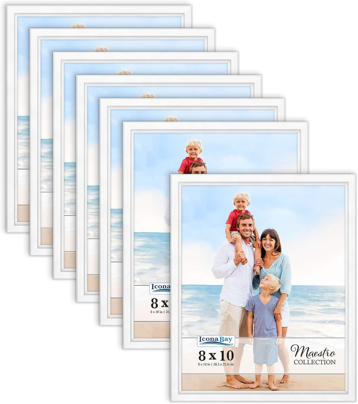 Icona Bay 4x6 Picture Frames Set (Gold, 12 Pack), Classy Contemporary Style, Maestro Collection