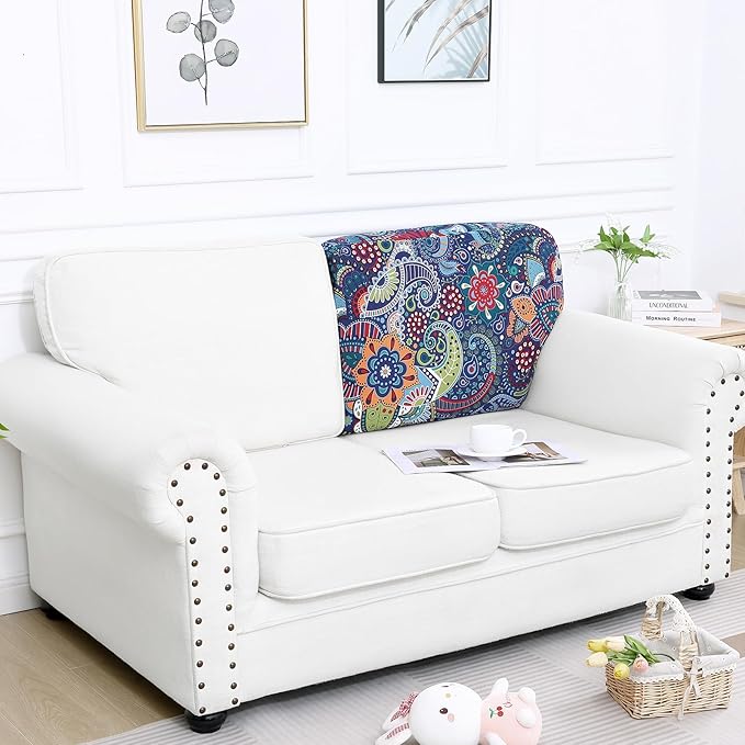 Smiry Printed Couch Cushion Covers, Stretch Soft Couch Covers - Image 5
