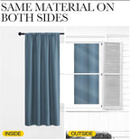 NICETOWN Blackout Curtains for Living Curtains, Smoky Blue, 2 Panels, 52 by 95 - Image 5