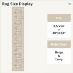 Runner Rug 2'6" x 14' Washable Non-Slip Runner Rugs - Image 5