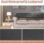 Easy-Going 100% Waterproof Loveseat Couch Cover, Dual Waterproof Sofa Cover - Image 3