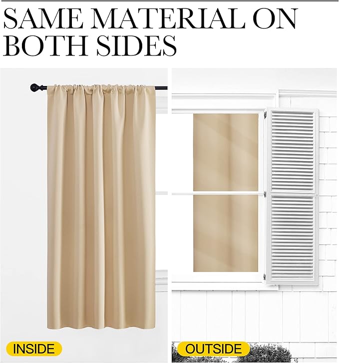 NICETOWN Kitchen Room Darkening Curtains - Image 7