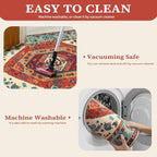 SERISSA Area Rug 3x5 Boho Orange Rugs - Image 2