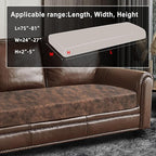 Leather Look Couch Cushion Covers Sofa Seat Slipcovers Sets Couches Furniture - Image 3