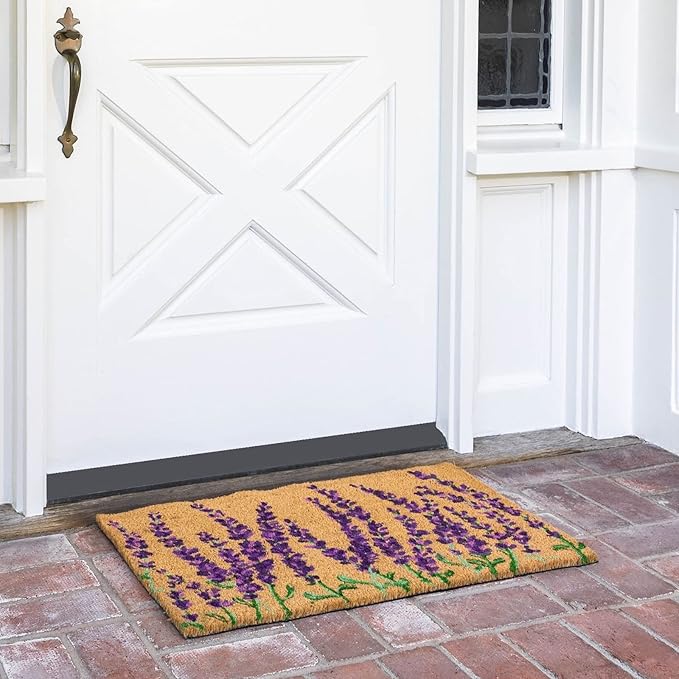 Juvale Lavender Floral Door Mat - Image 2