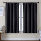 Simplebrand Ava Black Blackout Curtains by Simplebrand