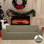 Easy-Going Stretch 4 Seater Sofa Slipcover 1-Piece Sofa Cover Furniture - Image 2